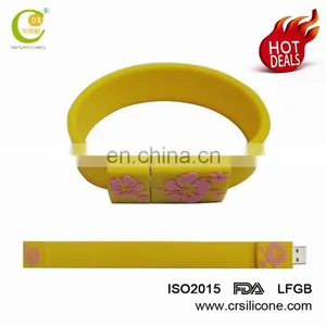 High Quality Wholesale Silicone Bracelet Usb Flash Drive 2/8/32/64gb,Promotional Wristband Pendrive thumbnail-5