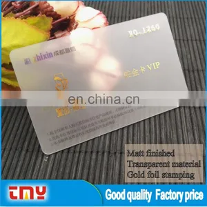 Good Quality Transparent Material Pvc Business Card thumbnail-6