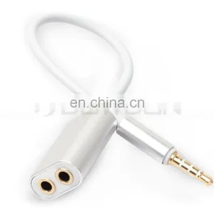 3.5mm AUX Audio Splitter Cable Earphone Headphone Adapter Male to Female thumbnail-6