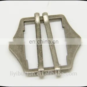 Customized Zinc Alloy Metal Belt Buckle for Decoration, Light Black Nickel Garment Buckle thumbnail-3