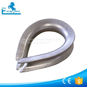 Hop Dip Galvanized Wire Rope Thimble BS464 thumbnail-4