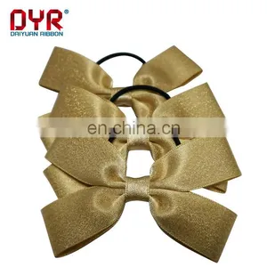 Gold Ribbon Bow With Elastic Loop thumbnail-1