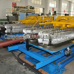 PVC Plastic Tendon Spiral Enhanced Pipe Line Description of PVC Plastic Tendon Spiral Reinforced Pipe Extrusion Line: PVC Plastic Tendon Spiral Reinforced Pipe Has Many Advantages, Such as Extrusion Resistance, Corrosion Resistance, and Pressure r thumbnail-5