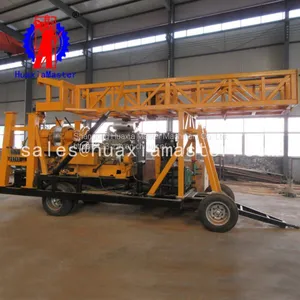 Wheeled Hydraulic Core Drilling Rig XYX-44A From Huaxia Master Large Size Deep Hole Geology Drilling Rig for Sale thumbnail-1