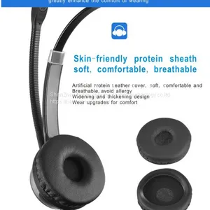 China Beien CS12 USB Telephone Call Center Headset Customer Service Noise-cancelling Headset thumbnail-2