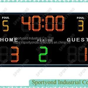 Football Electronic Scoreboard, LED Futsal Scoreboard, Digital Soccer Scoreboards thumbnail-1