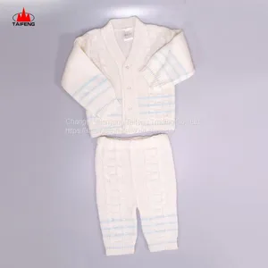 Factory OEM Spring Autumn Modern Cardigan Knitted Girls Handmade Baby Sweater thumbnail-1