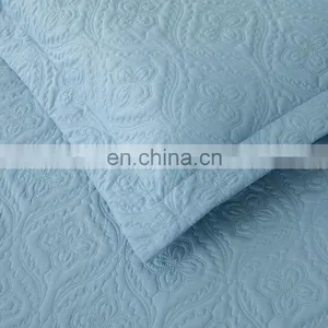 Luxury Heavy Solid Color Microfiber Twin Queen Size Bed Comforter Set Bedding Pillow Sham Quilt thumbnail-3