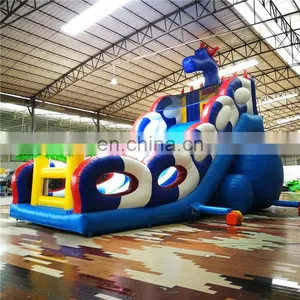 Commercial Forest Theme Kids Outdoor Inflatable Bounce House With Slide On Sale thumbnail-5