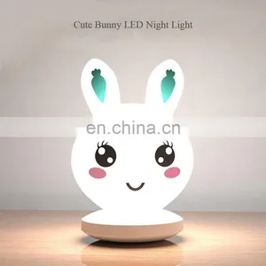 Bunny USB Charging Night Light Bunny Children Bedroom Decoration Bedside Night Light thumbnail-1