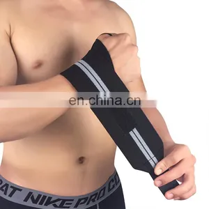 Hampool Custom Elastic Safety Heave Duty Weightlifting Fitness Lifting Support Protector Gym Wrist Wraps thumbnail-4