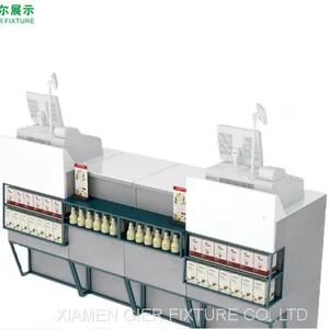 Custom High Quality Retail Convenience Store Cash Table Furniture Free Design Counter Checkouts thumbnail-3