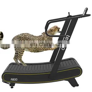 Curved Treadmill & Air Runner Mechanical Treadmill With Resistance Bar Speed Unlimited Running Machine Fitness Equipment Gym thumbnail-1