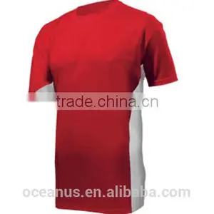 100% Poly Knit Mens S/S Color Block T Shirts thumbnail-3