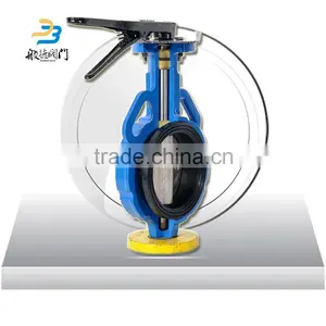 Price Dn100 Wafer Epdm Seat Centerline Manual Butterfly Valve Function thumbnail-6