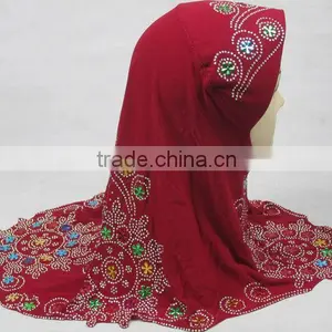 A525 Polyester Beautiful Muslim Hijab thumbnail-6