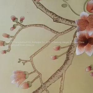 Hand Embroidered Silk Wallpaper thumbnail-1