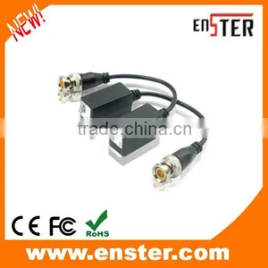 Enster Passive HDTVI HDCVI AHD Transceiver CCTV Twisted BNC 1Channel Video Balun COAX CATS5 /5E /6 Camera UTP Cable thumbnail-1