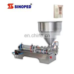 Paste Machine Filling Sauce Bottle Filler Semi Automatic Pneumatic Paste Filler Tomato Sauce Paste Bottle Filling Machine thumbnail-1