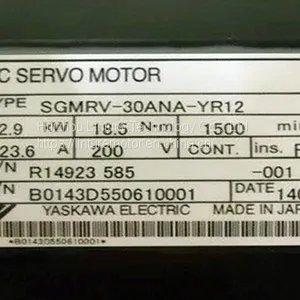 SGMRV-30ANA-YR12 Yaskawa Robot AC Controller Electric AC Motor thumbnail-1