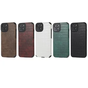 High Quality 360 Full Cover Cell Phone Case Fall Proof Shockproof Crocodile Soft Case For Iphone 7 8P X Xr 1113 12 14 Pro Max thumbnail-1