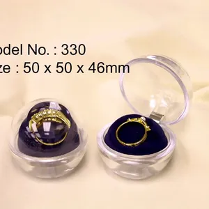 Small Size Jewelry Display Transparent Box for Wedding Rose Heart Shape thumbnail-4