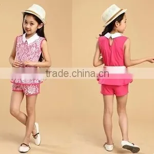 2015 Summer Shorts Girls Leisure Suit Cute Children China Supplier thumbnail-3