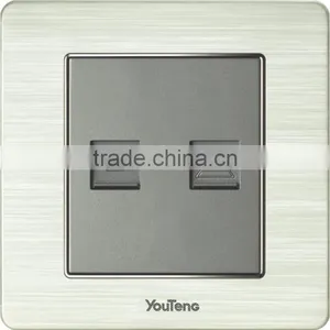Double Computer Network Wall Socket and Telephone Socket thumbnail-1