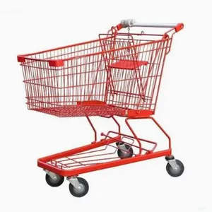 Large Capacity New Style Supermarket Shopping Push Cart Trolley thumbnail-3