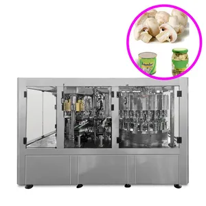 Canned Mushroom Canned Mushroom Packaging Machine Filling Machine Cooling Machine Equipment Canned Mushroom Production Line thumbnail-2