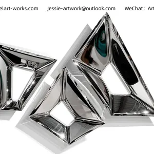 Modern Apartment Decoration316 Stainless SteelMetal Wall Hanging thumbnail-1