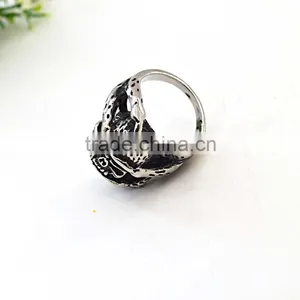 New Gift Rings Stainless Steel Jewelry Black Designs for Men Rins thumbnail-4
