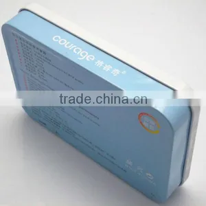 Top Grade Wholesale Earphone Tin Boxes Packaging With Windowed Lid thumbnail-1