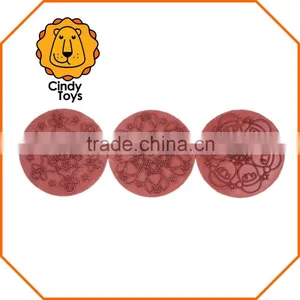 Wooden Rubber Stamps Christmas Mandalas 3 Pcs for Christmas thumbnail-2