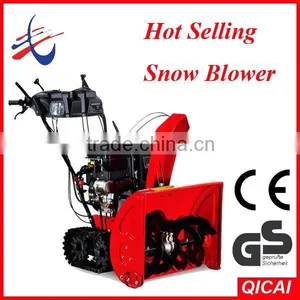 Single-handed Gasoline Track 13HP Snow Blower Rubber Track Jinhua Wuyi thumbnail-1