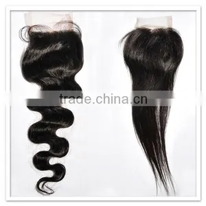 2015 Wholesale Price Express Top Selling Peruvian Blonde Human Hair Bundles With Lace Closure thumbnail-2