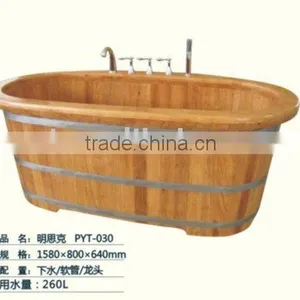 Wooden Tub Bathroom Minsk Wooden Bathtub thumbnail-1