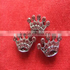 Compet Produce 10mm Slide Charm Crown, Metal Crown, Fashion Full Rhinestone Crown thumbnail-4
