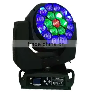 Big Eyes Bee Eye Moving Head Light RGBW 4in1 Zoom Beam Effect Led Lighting Stage New 19pcs 15watt thumbnail-1