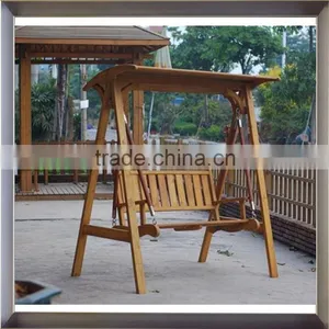 Hot Sale Good Teak Wooden Garden Patio Swing From China thumbnail-1