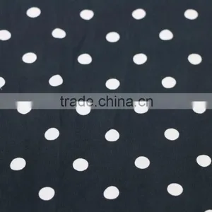 Summer Top Selling Women Dresses Cupro Type100%viscose Twill Dot Print Fabric thumbnail-3
