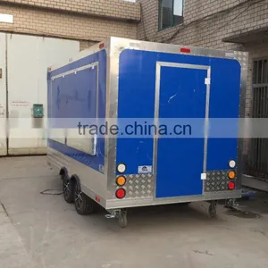 Blue Configuration of Mechanical Brake Food Truck Brand New Concession Stand Trailer Mobile Kitchen thumbnail-5