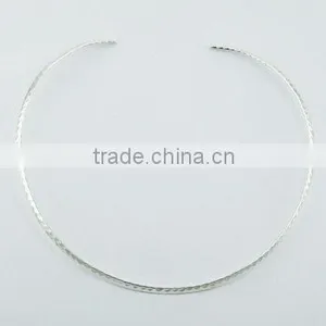 Handmade Sterling Silver Choker Classy Silver Jewelry thumbnail-1