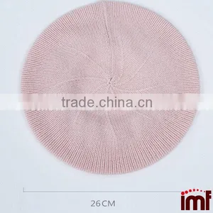 Women's 100% Cashmere Trendy Warm Soft Stretch Beret Knit Beanie Hat thumbnail-2