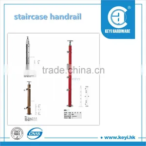 2016 HOT SALE Stone Stair Railing / Glass Stair Railing / Modern Railing Stair at Factory Price thumbnail-5