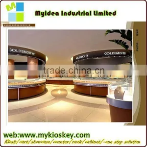 Marvelous Retail Store Design High End Wood and Glass Jewelry Counter thumbnail-2