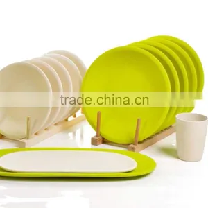 Fresh and Natural Appearance Bamboo Fiber Plates and Dishes,bamboo Dinner Set thumbnail-1