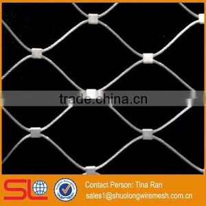 7x7 Structure 1.6mmx60x104mm Ferruled & Knotted Type Flexible Stainless Steel Cable Net thumbnail-3