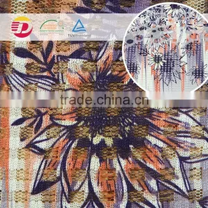 China Factory Cheap Flower African Print Polyester Lace Fabric Top Quality thumbnail-2