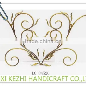 LC-84330 Vintage Home Hanging Metal Triangle Wrought Iron Wall Decor thumbnail-2